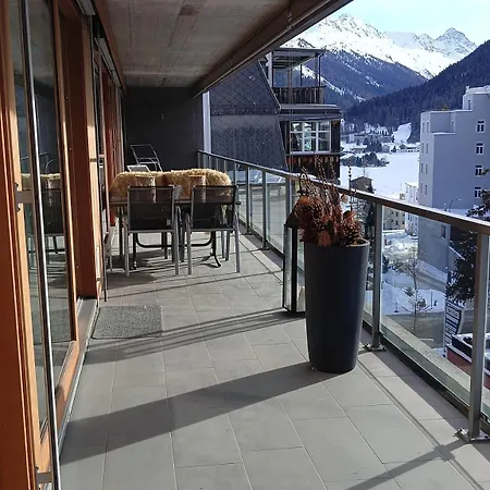 Appartement Luxury Penthouse 4 Bedroom 8 Min Walk To Wef Davos